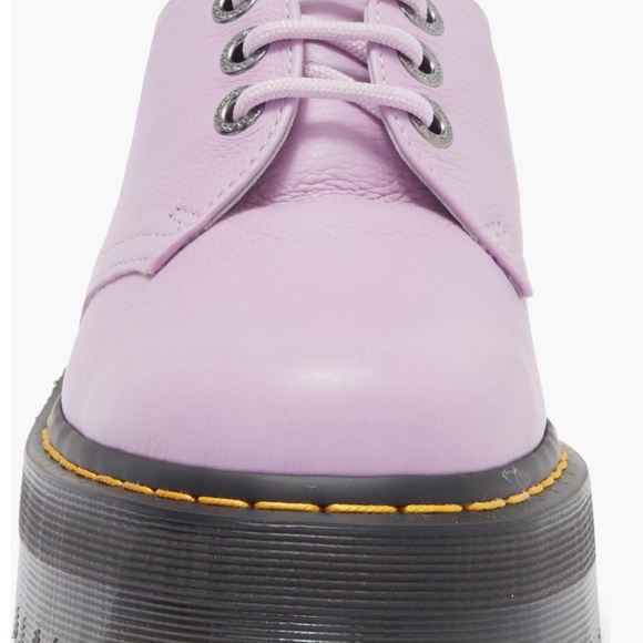 🆕Dr Martens unisex adult 1461 Quad Ii Platform Leather Light Lilac Size 7/8 - Picture 4 of 13
